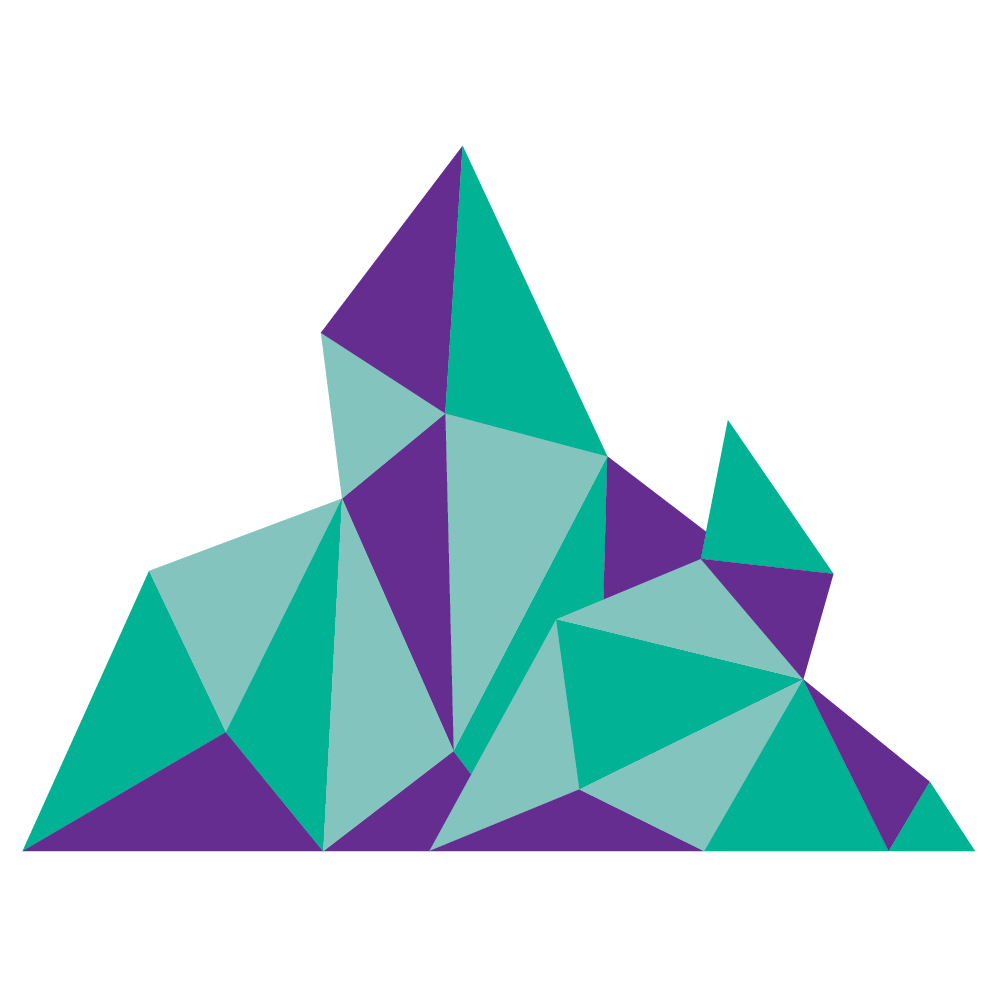 Nomad Detroit Coffee logo - Mountain design in vibrant colors